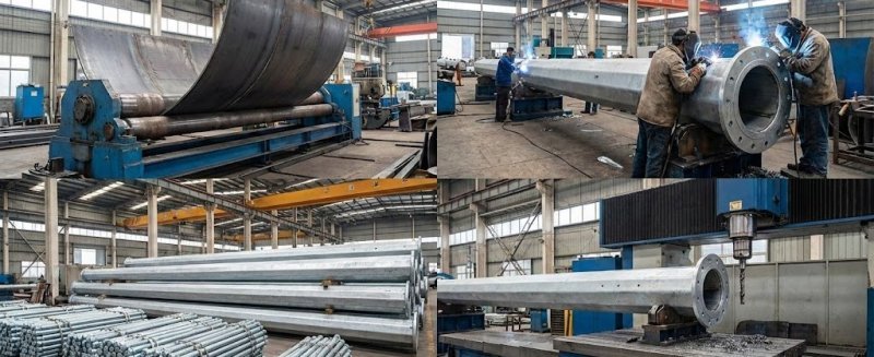 Boltli elektr uzatish liniyasi ustunlarini ishlab chiqarish